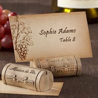 Wine Cork Wedding Place Card Holder
