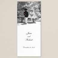 Young Love Wedding Program
