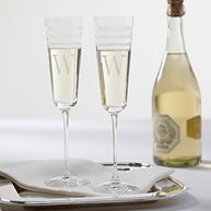 kate spade new york Library Stripe Wedding Flutes